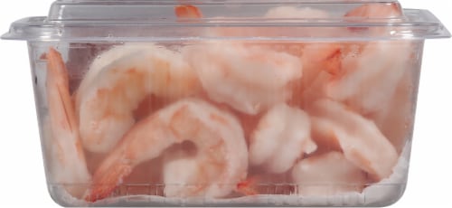 Cooked Shrimp with Cocktail Sauce Perspective: bottom