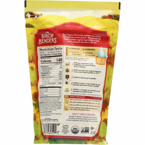 Organic Buttermilk Pancake & Waffle Mix, 16oz Perspective: bottom