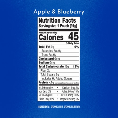 Once Upon a Farm™ Apple and Blueberry Organic Baby Food Pouch Perspective: bottom