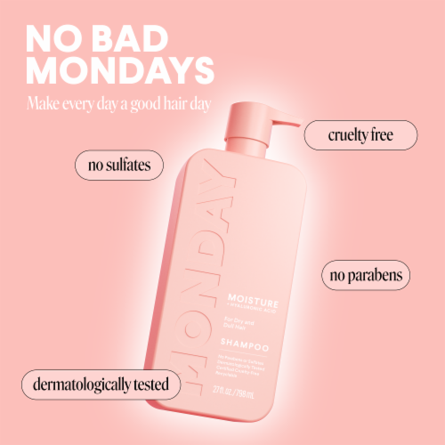 MONDAY Haircare Moisture + Hyaluronic Acid Shampoo Gardenia Scent Perspective: bottom