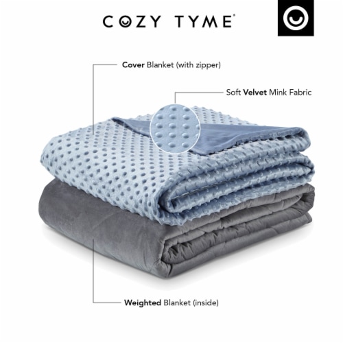 Weighted blanket with zipper cover best sale