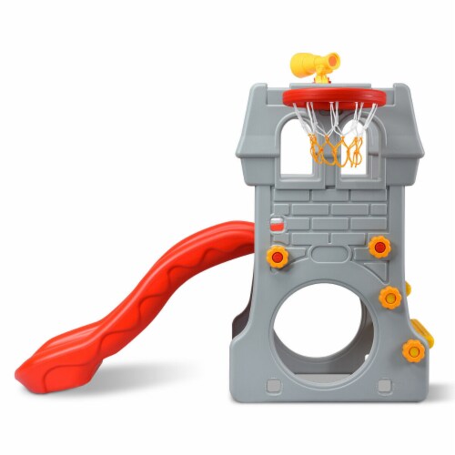 2Step Children Castle Slide Basketball Hoop and Telescope Toy Indoor