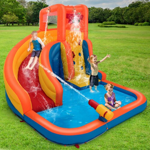 gymax inflatable splash water bouncer