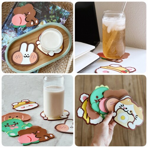 Quirky shop drink coasters