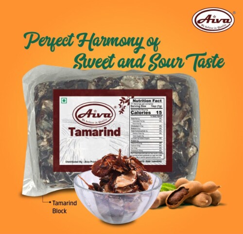 Aiva Tamarind Slab (block) Seedless 35.3 oz Perspective: bottom