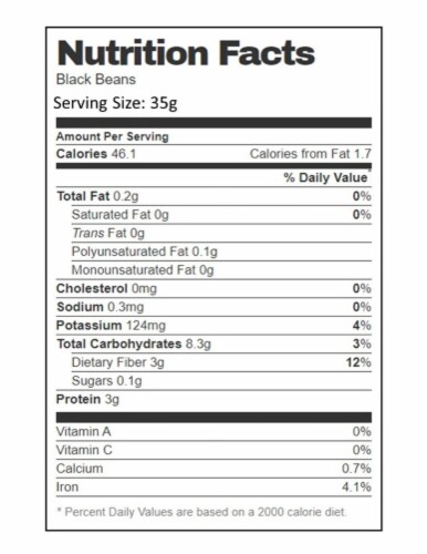 Aiva Black Beans 4 lb Perspective: bottom