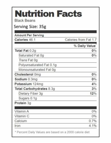 Aiva Black Beans 2 lb Perspective: bottom