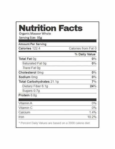 Aiva Organic Masoor Malka - Red Lentils Whole Without Husk - Usda Certified 2 lb Perspective: bottom