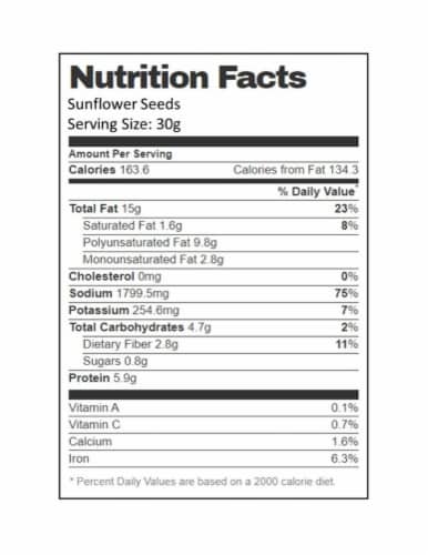 Aiva Organic Sunflower Seeds 7 oz Perspective: bottom