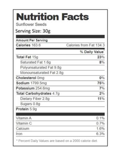 Aiva Sunflower Seeds 14 oz Perspective: bottom