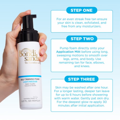 Bondi Sands Self Tanner Foam Light/Medium, 5.07 fl oz Perspective: bottom