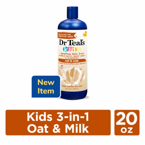 Dr Teal's® Kids Sensitive Skin Oat & Milk 3-in-1 Bubble Bath Body Wash & Shampoo Perspective: bottom