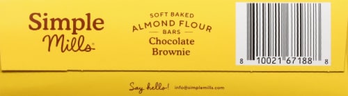 Simple Mills® Almond Flour Soft Baked Chocolate Brownie Bar Perspective: bottom