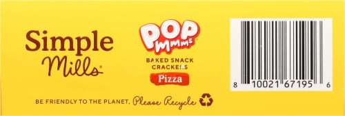 Simple Mills® Pop Mmms™ Pizza Baked Snack Crackers Perspective: bottom