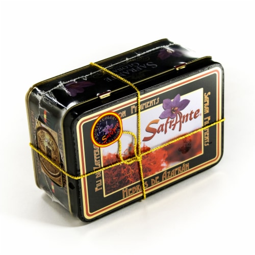 Spanish Saffron Tin (1 ounce) Perspective: bottom