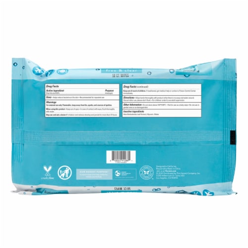 The Honest Company Fragrance Free Alcohol Sanitizing Wipes Perspective: bottom