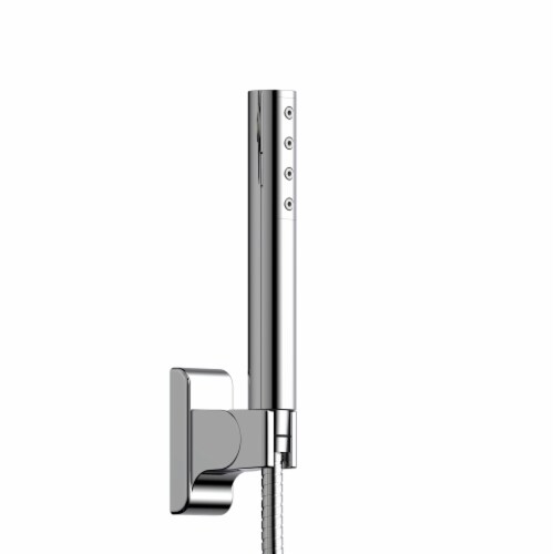 PULSE ShowerSpas Atlantis Chrome Shower System Perspective: bottom
