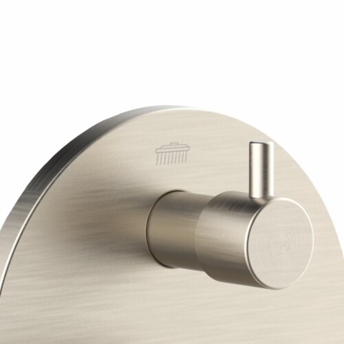 PULSE ShowerSpas Two Way TruTemp Pressure Balance Valve with Brushed Nickel Trim Kit Perspective: bottom