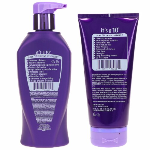 It's a 10 Silk Express Silk Shampoo 10 oz & Silk Express Silk Conditioner 5 oz Combo Pack Perspective: bottom