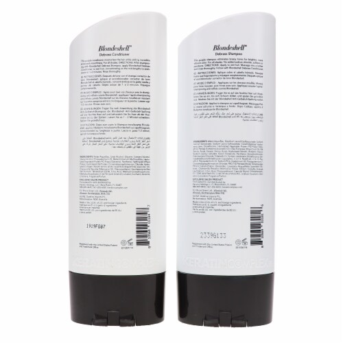 Keratin Complex Blondshell Debrass Shampoo 13.5 oz & Blondeshell Debrass Conditioner 13.5 oz Perspective: bottom