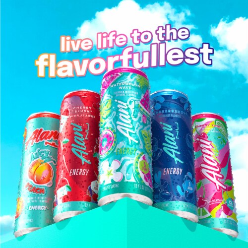 Alani Nu Watermelon Wave Energy Drink Can Perspective: bottom