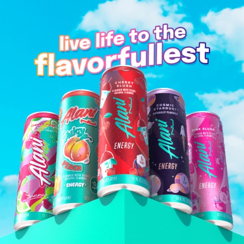 Alani NU Cherry Slush Energy Drink Multipack Cans Perspective: bottom