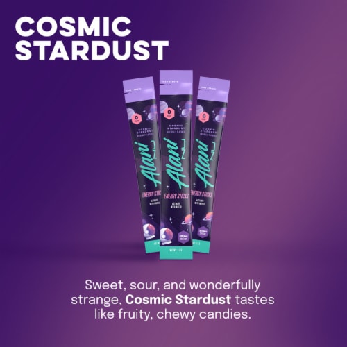 Alani Nu Cosmic Stardust Energy Drink Mix Packets Perspective: bottom