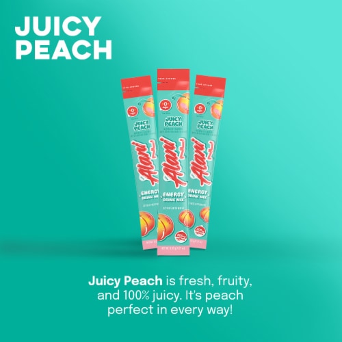 Alani Nu Zero Sugar Energy Sticks Juicy Peach Perspective: bottom