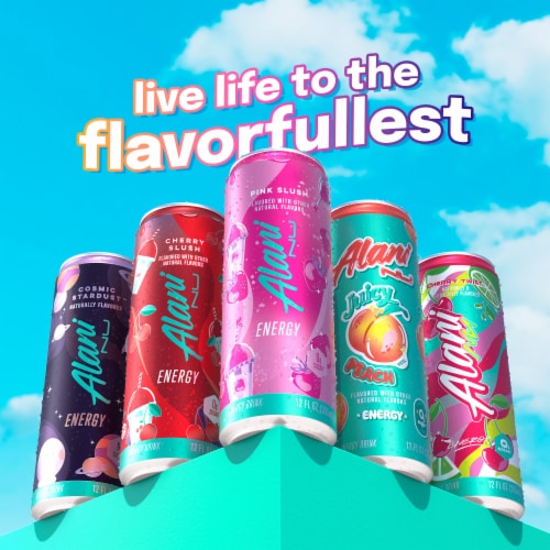 Alani Nu Pink Slush Energy Drink Can Perspective: bottom