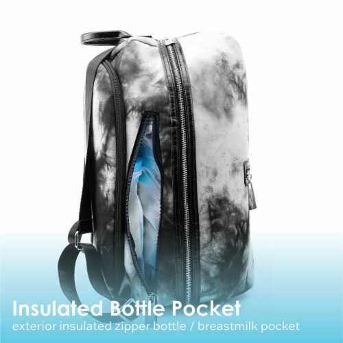 Baby K'tan Diaper Bag Soujorn -Tie Dye Black Perspective: bottom