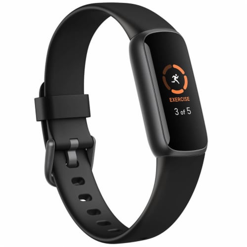 美品　Fitbit LUXE BLACK/GRAPHITE BLACK Fitbit Luxe Heart Rate & Activity Tracker - Black/Graphite