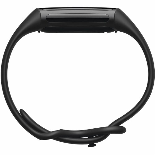 Fitbit Charge 5 in Black and Graphite Perspective: bottom