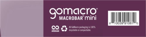 GoMacro® Peanut Butter Chocolate Chip Mini Protein Bars Perspective: bottom