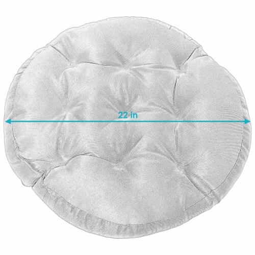 Sunnydaze polyester large round floor cushion set of 2 seaside
