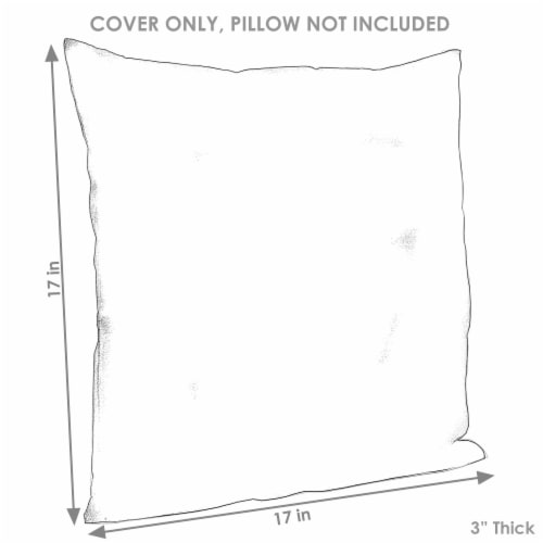 Sunnydaze 2 Square Outdoor Throw Pillow Covers - 17-Inch - Chevron Bliss Perspective: bottom