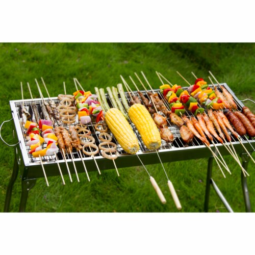 28.8 inches Portable Charcoal BBQ Grill Perspective: bottom