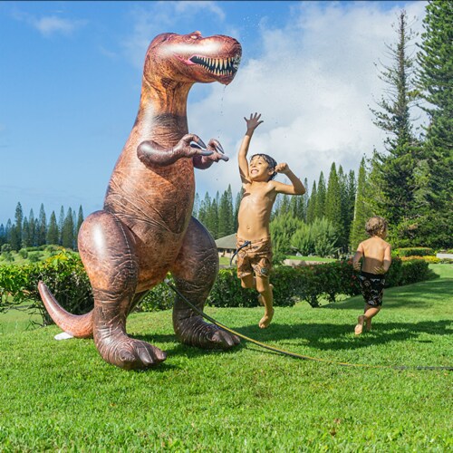 PoolCandy Gigantic Inflatable T-Rex Sprinkler Perspective: bottom
