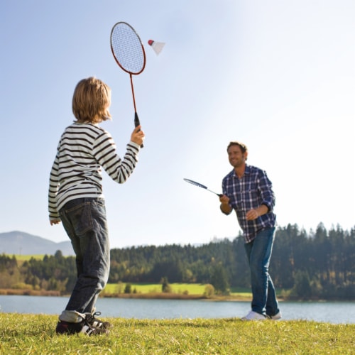 EastPoint 2 Player Badminton Racket Set Perspective: bottom