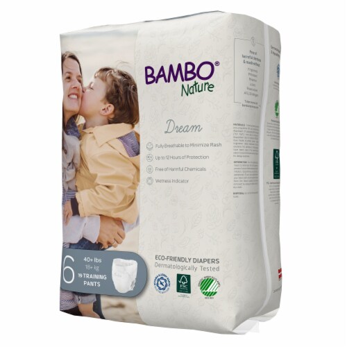 Bambo Nature Dream Toddler Toddler Training Pants Size 6 Over 40 lbs. 1000016931, 95 Ct Perspective: bottom