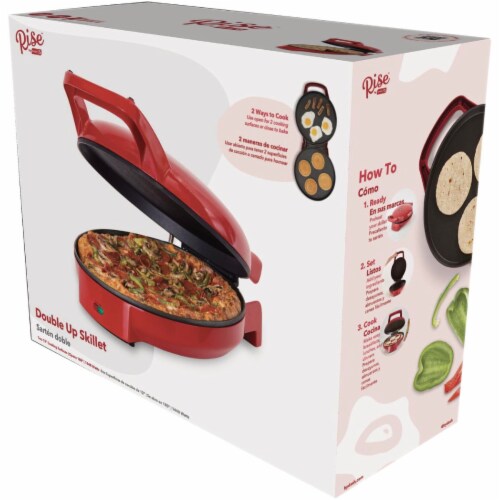 Rise by Dash RDUS120GBRR02 Double Up Skillet, Red – Toolbox Supply