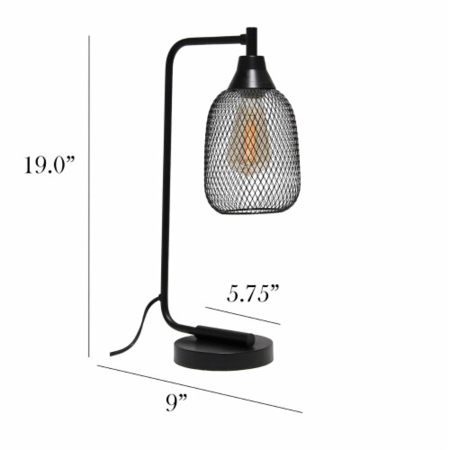 LimeLights Metal Stick Lamp w/ USB Port 2 Pack in White with White Shade Perspective: bottom