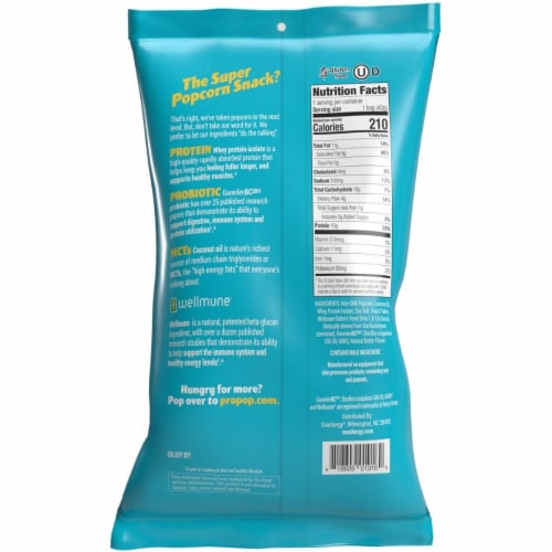 Snackergy PRO POP® High Protein Popcorn Snack, Sea Salt (5ct) Perspective: bottom