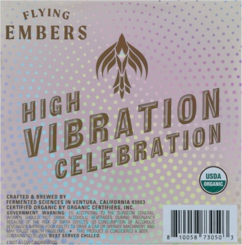 Flying Embers Bubbly Hard Kombucha Perspective: bottom