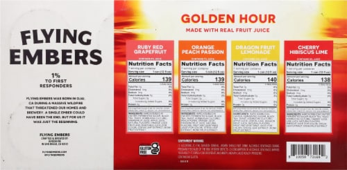 Flying Embers Golden Hour Hard Kombucha Variety Pack Perspective: bottom