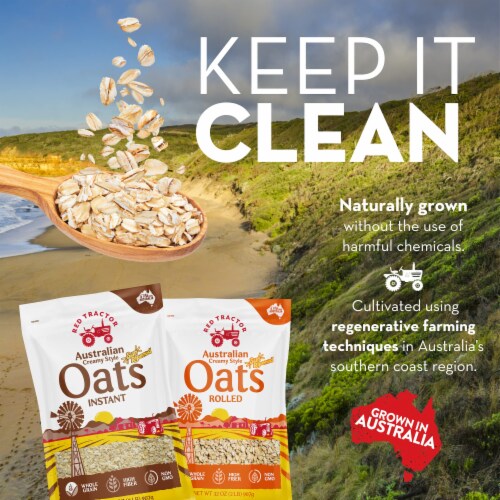 Red Tractor Foods Australian Creamy Style Rolled Oats Perspective: bottom