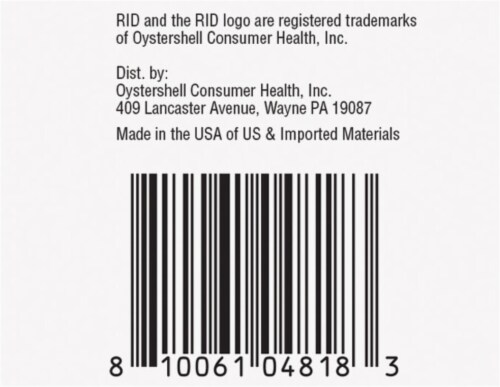 RID® Lice Killing Shampoo Perspective: bottom