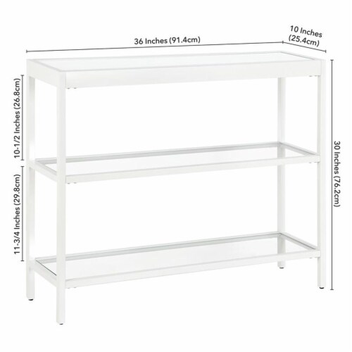 36 inch best sale white console table