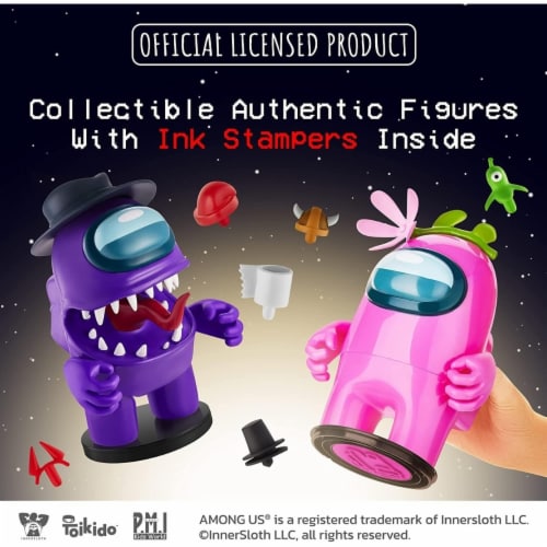 among us figure with stamper