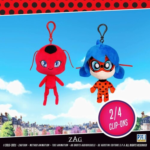 Miraculous Ladybug & Tikki Plush Clip-On Toys Backpack Charm 6