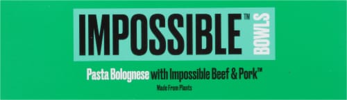 Impossible™ Bowls Pasta Bolognese Plant-Based Frozen Meal Perspective: bottom
